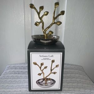 Godinger Artisan Loft Leaf Ring Holder NEW